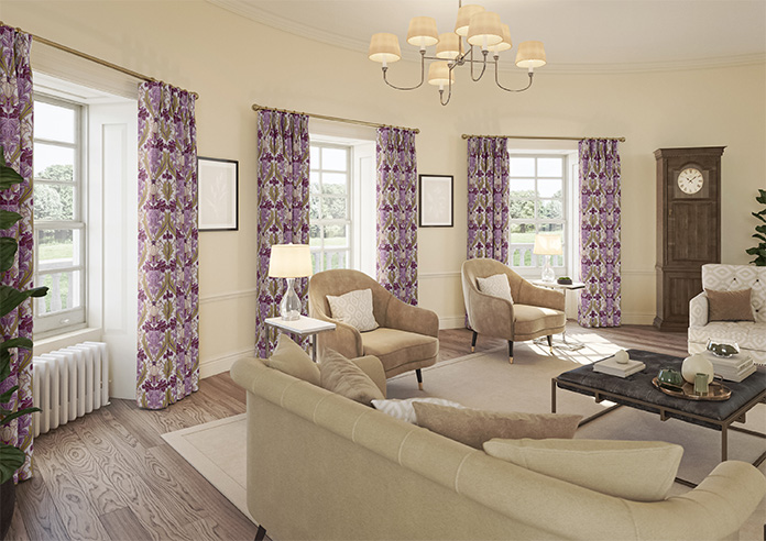 Acanthus, Berry - Made to Measure Curtains - Image 8